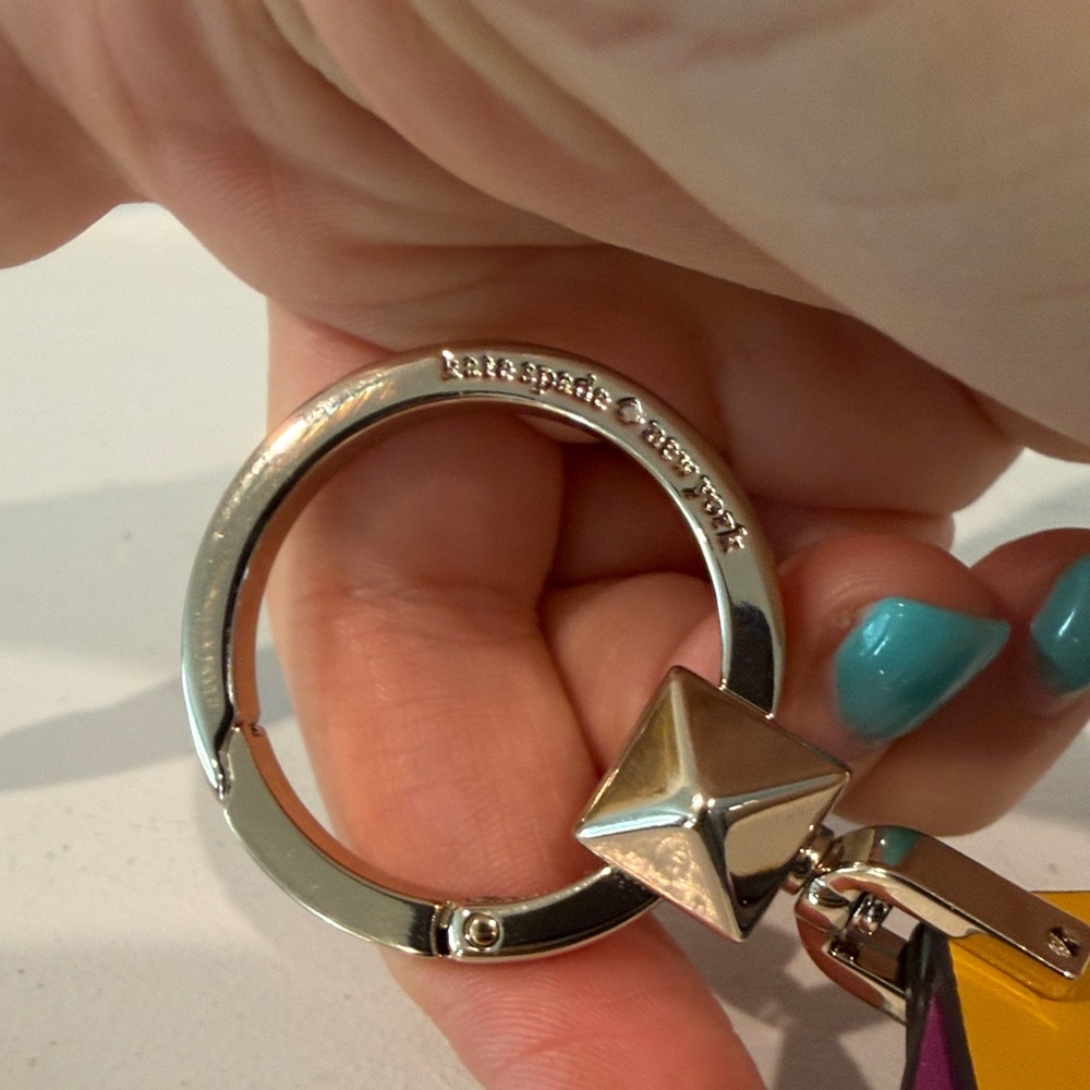 KATE SPADE Spade Keychain/Fob EUC - Picture 4 of 5
